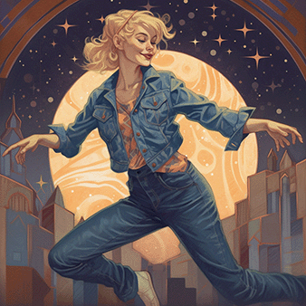 Art Deco Girl dancing Art Deco Girl dancing