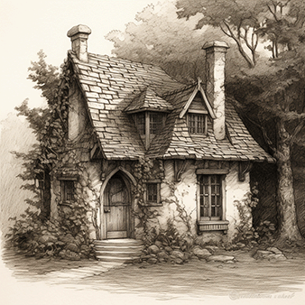 Etching style Etching style