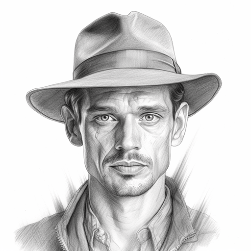 pencil sketch of a man pencil sketch of a man